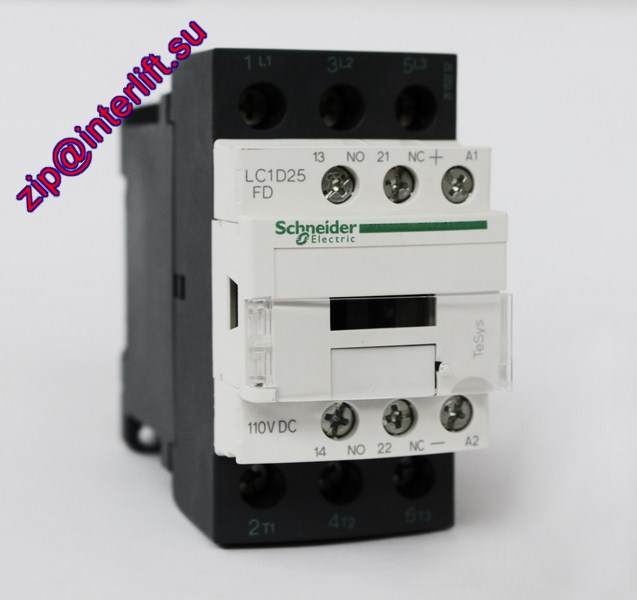 Контактор LC1D25 ND Contactor 25A 60 Vdc