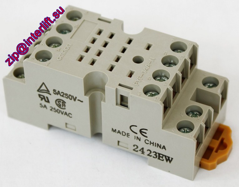 Установочная площадка для реле 4х рядная Relay socket 4 contacts