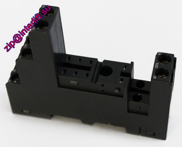 Установочная площадка для мини-реле 2х рядная Relay socket 2 contacts for mini-reley