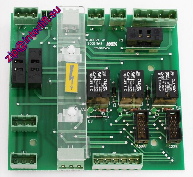 Плата управления дверей и освещения кабины ~230 Vac door operator board and car light time (M130021)